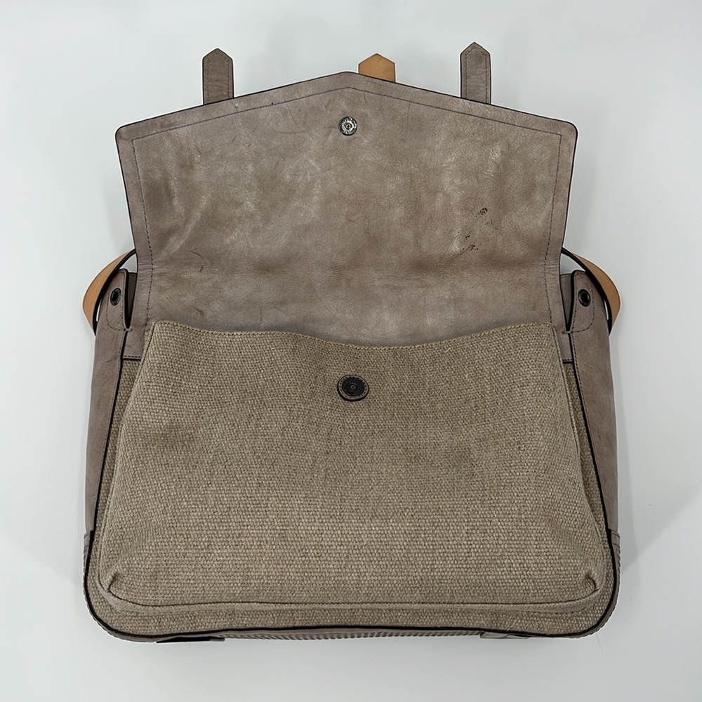 Reed Krakoff Boxer Gray Linen and Leather Tote - Picture 5 of 12